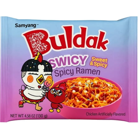 Buldak Swicy Sweet & Spicy Chicken Flavor Ramen 4.58 oz | Korean Instant Noodles