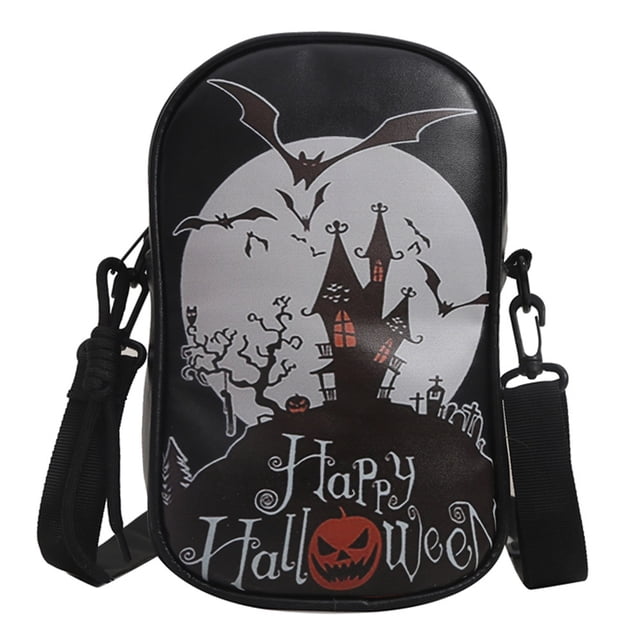 Para Espeluznante Bolso Bandolera PU Halloween Hobo Pequeño Gran Capacidad