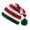 Color:red and white stripe,Size,Adult, variant on Carnival Christmas Hat Parent-kids Beanie with Pompom Adult Warm Knitted Stripe Pattern Thicken Hats for Adult Kids Gift