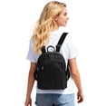 thumbnail image 5 of BadPiggies Mini Backpack Purse for Women, Small Nylon Day Packs Waterproof Multi-Pockets Ladies Travel Bag - Black, 5 of 10