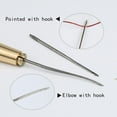 thumbnail image 3 of WE-POLUJ 4pcs Canvas Leather Sewing Awl Needle with Metal Handle Stitch Shoes Repair Tool, 3 of 13
