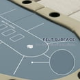 thumbnail image 4 of Soozier 70" Foldable Poker Table, 8 Player Blackjack Game Table, Blue, 4 of 10