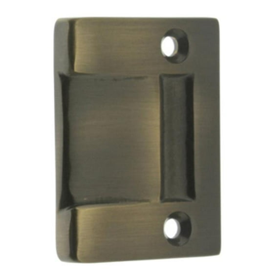 Idh by St. Simons 12027-005 Solid Brass Rectangle Strike Plate, Antique Brass