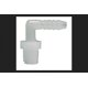 thumbnail image 1 of Manguera Watts ELBOW MPT de 1 pulgada x 1/2 pulgadas con púas de nailon, 1 of 1