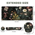 thumbnail image 2 of Funda de escritorio iCasso 4 en 1, diseño floral, tamaño XXL, con reposamuñecas, 2 of 8