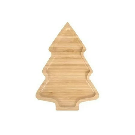 

DISHAN Christmas Wooden Tray Rustic Christmas Tray Christmas Tree Wooden Tray Cartoon Hat Elk Shape Rustic Farmhouse Decor