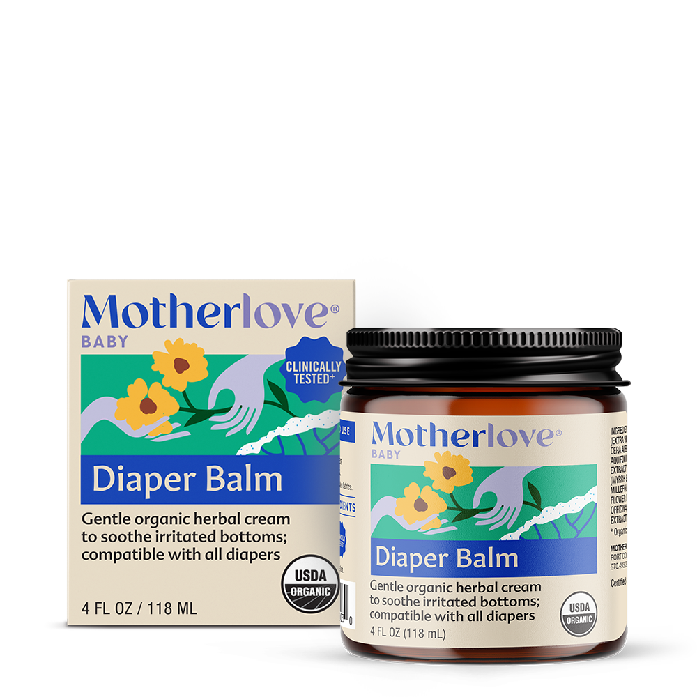 Motherlove Diaper Balm, Organic ZincFree Diaper Rash Cream, 4 Ounce