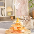 thumbnail image 4 of Cat Teaser Cat | Pet Table With Teaser Stick Roller Interactive Track Tower For Indoor Game Training, 4 of 9