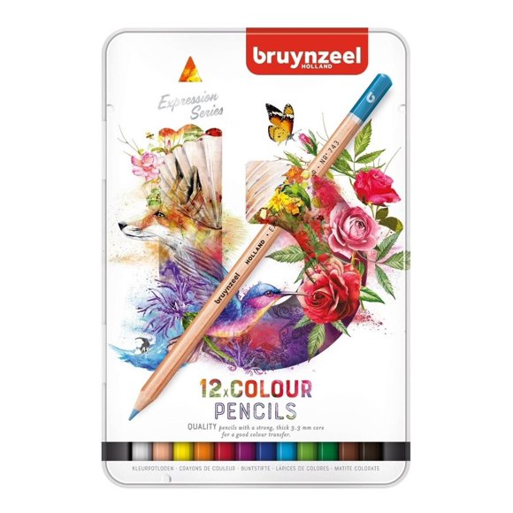 12 Colores Y Caja Metálica 3.3Mm Bruynzeel Royal Talens