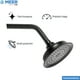 thumbnail image 4 of Regadera para Baño CNX acero inoxidable ABS color negro mate incluye tubo y chapetón RCT307, 4 of 7