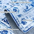 thumbnail image 2 of JV Home Tapis Rond Napoli Bleu 4 Pi Lavable Antidérapant, 2 of 6