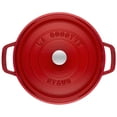 thumbnail image 5 of Staub Cast Iron 7-qt Round Cocotte - Cherry, 5 of 11