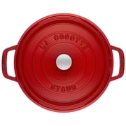 Staub Cast Iron 7-qt Round Cocotte - Cherry