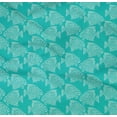 thumbnail image 4 of oneOone Organic Cotton Poplin Twill Fabric Fish Block Printed Fabric 1 Yard 42 Inch Wide, 4 of 4