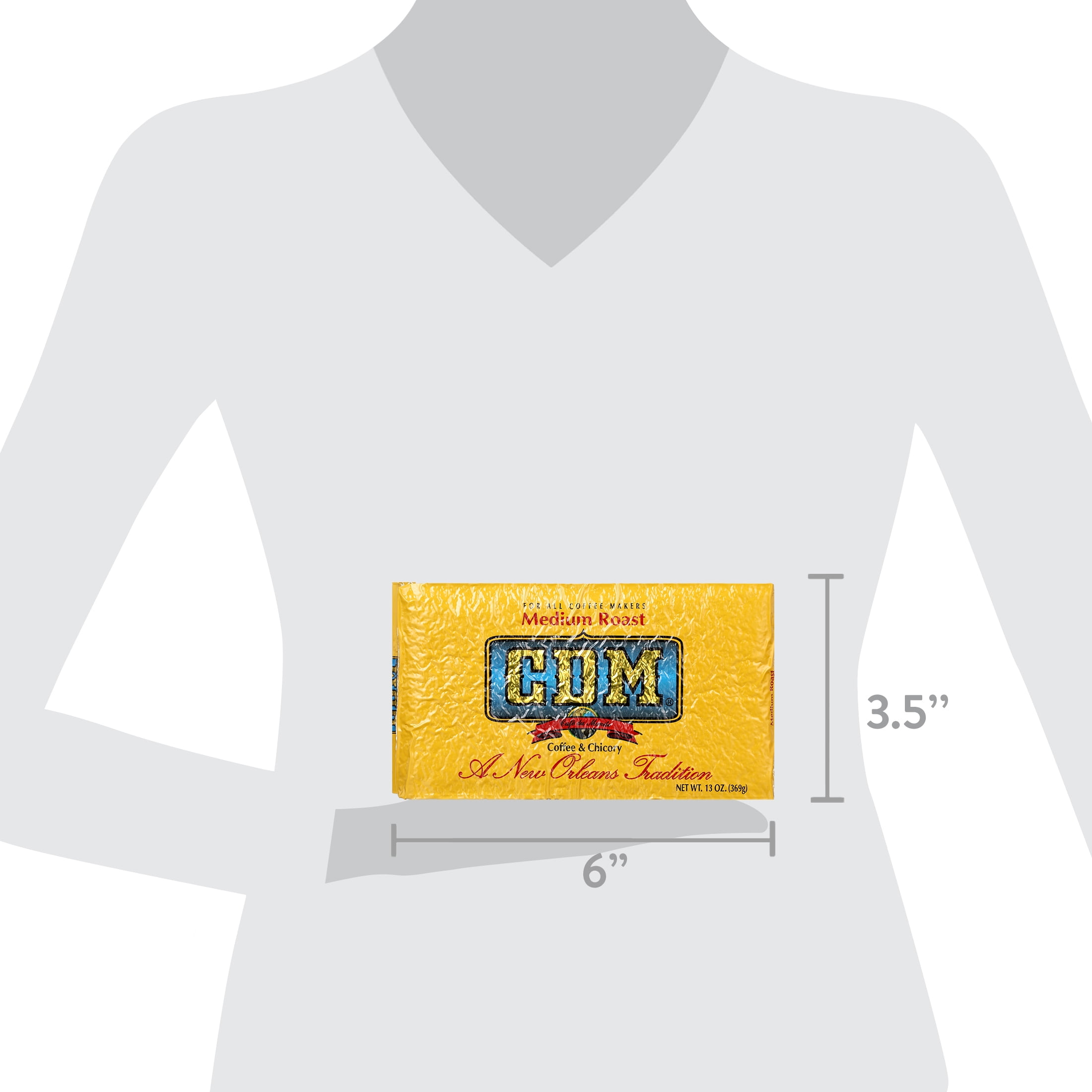 CDM Coffee & Chicory Medium Roast, 13 oz