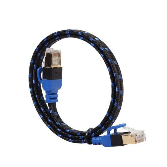 LAN PVC plano Internet Cable Ethernet Cable Línea alámbrica 10Gbps RJ45 Cat7 PC Enrutador inalámbrico NAS Vogacara PJ6737-01