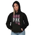 thumbnail image 5 of Pink Ribbon Cure Breast Cancer Awareness Hoodie Sweatshirt Women Brisco Brands M, 5 of 6
