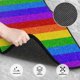 thumbnail image 3 of Fotbe Colorful Glitter Rainbow Juego de 4 Tapetes para Auto con Estampado – Alfombrillas de Goma Reforzada, Diseño Antideslizante, Protección para Todo el Año – Vehículos, Autos, Camionetas y SUVs, 3 of 7