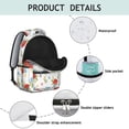 thumbnail image 4 of Pioneer Flower Floral Print Pattern Backpack for School, Cute School Bag with Adjustable Shoulder Straps and Padded Back, 15.3"x11"x7.1", 4 of 5