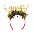 thumbnail image 3 of Diadema navideña, regalo de Navidad, tocado festivo para cosplay para mujeres y niñas, festivales. Oro, 3 of 9