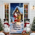 thumbnail image 1 of 35 X 72 Inch Christmas Door Cover Christmas Door Curtain Christmas Day Door And Wall Decoration Festival Party Decoration, 1 of 6