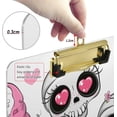 thumbnail image 4 of FMSHPON Halloween Funny Doodle Skull Heart Clipboard Hardboard Wood Nursing Clip Board and Pull for Standard A4 Letter 13x9 inches, 4 of 5