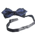 thumbnail image 2 of Blue Pre-Tied Diamond Point Formal Bow Ties, 2 of 3