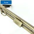 thumbnail image 4 of Xingzhi Bag Handle Frame DIY Purse Accessory Easy To Durable Iron Wide Range Of Uses Clasp Frame For Bag Handle Bag Frame Black, 4 of 6
