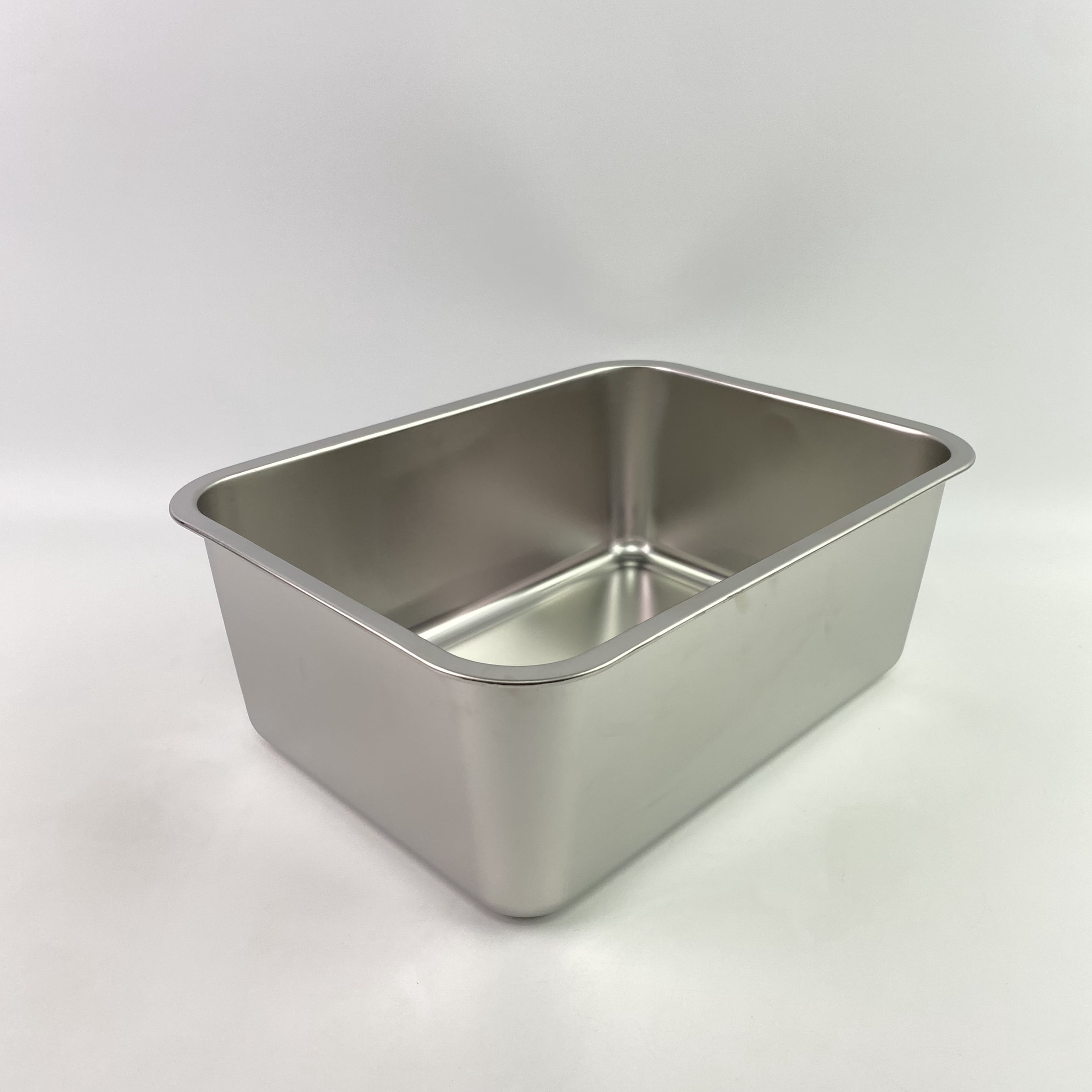 APETTERCARER Pet litter boxes,Stainless Steel Cat Litter Box - Metal High Sided Cat Pan, Large Stainless Steel Box, Indoor Litter Tray, Pet Toilet Supplies for Kitten