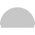 thumbnail image 5 of Ekena Millwork 58"W x 35-3/4"H x 2-3/4"P Half Round 3 Spoke Architectural Grade PVC Combination Pediment, 5 of 7