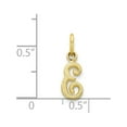 thumbnail image 4 of Designer 10K Yellow Gold Initial E Charm Made In United States -Jewelry By Sweet Pea Creations, 4 of 4