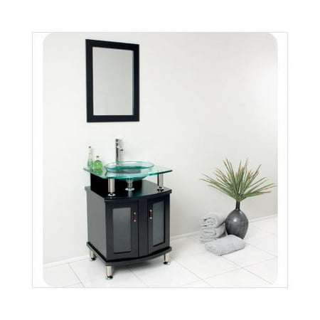Fresca Bath Contento 24 Espresso Modern Bathroom Vanity With Fresca Bath Contento 24 Espresso Modern Bathroom Vanity With Mirror