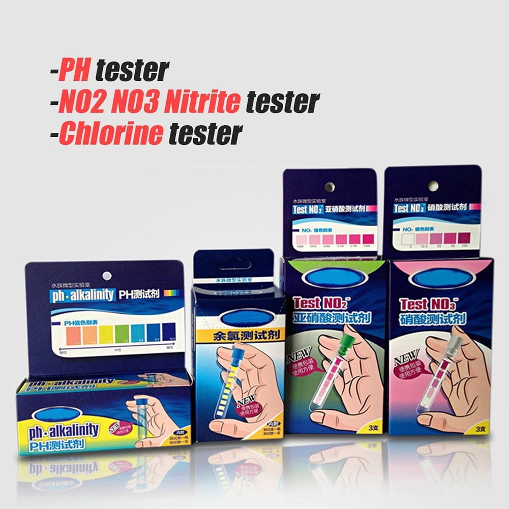 Aquarium Fish Tank PH NO2 NO3 Water Quality Test Kit PH light seawater