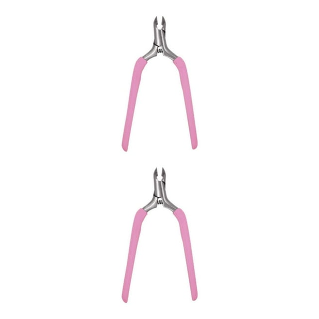 VONKY Premium Cuticle Trimmer for Smooth and Beautiful Fingernails Pink 11x6cm 2Set