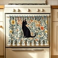 thumbnail image 5 of Clearance Oven Curtain for Farmhouse Kitchen Decor Stove Cover Skirt with Lace Ruffle Trim & 8 Ribbon Ties, Rustic Decorative Oven Door Curtain for Kitchen, Dishwasher & Range, 5 of 7
