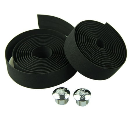 Cycling Handle Belt Bike Bicycle Cork Handlebar Tape Wrap +2 Bar Plug