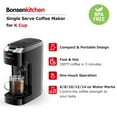 thumbnail image 4 of Bonsenkitchen Single Serve Coffee Maker for K-Cup Capsule, One Cup of Coffee Small Coffee Machine, 4 of 8
