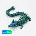 thumbnail image 1 of 3D Printed Beautiful Flexible Crystal Dragon Statue Decoration, 1 of 5
