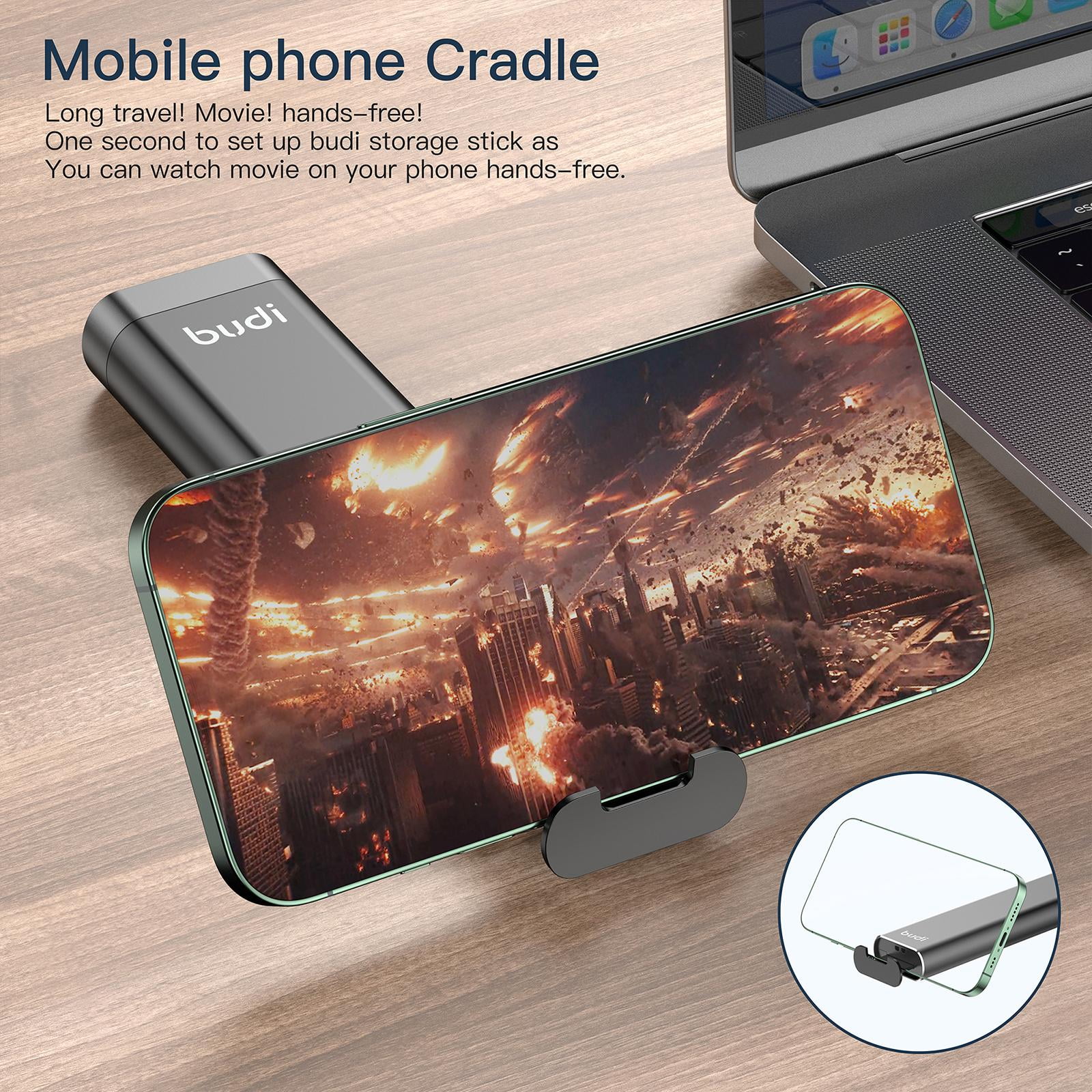 USB-C to SD Card Reader with High-Speed Data Transfer, Dual Card Support, and Wide System Compatibility for Phones, Cameras, and Computers