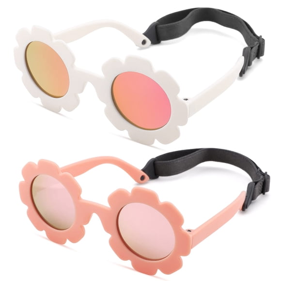 Gafas de Sol Hycredi Flexibles y Plegables para Bebé con Diseño de Flores, Polarizadas