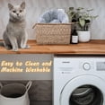thumbnail image 4 of RUseeN Cat Beds for Indoor Cats, 20 inch Dog Bed for Small Medium Dogs, Washable-Round Pet Bed for Puppy and Kitten with Slip-Resistant Bottom, 4 of 8