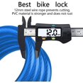 thumbnail image 2 of Candado para Bicicleta, Candado Largo para Bicicleta 120cm x 12mm, Cable Antirrobo para Bicicleta Scooter Motocicletas Puerta para Bicicleta con Código Inteligente de 5 Dígitos y Cochecito, Candado An, 2 of 5