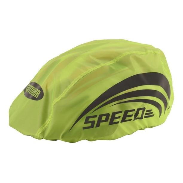 Eigraketly 1 pieza de cubierta de casco de bicicleta impermeable Universal con tira reflectante casco de bicicleta de ciclismo cubierta de lluvia Ciclismo verde Eigraketly OD0652-01