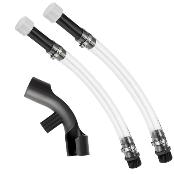 2 Pcs Racing Fuel Jug Hose with Upgraded X-shaped Hose Bender for Gas Cans, Egs Jugs, LC2 Jugs, Scribner Fuel Jugs, Scribner Fuel Jugs, 3/5/5.5 Gallon Jugs, Gas Cans