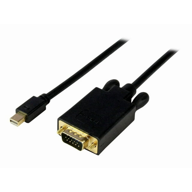 StarTech.com 15 ft DisplayPort to VGA Adapter Cable - DP to VGA Video Converter - Active DisplayPort to VGA Cable for PC 1920x1200 - Black (DP2VGAMM15B) - DisplayPort cable - DisplayPort (M) to HD-15 (VGA) (M) - 15 ft - latched - black