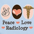 thumbnail image 2 of CafePress - Peace Love Radiology Infant Bodysuit - Baby Light Bodysuit, Size Newborn - 24 Months, 2 of 4