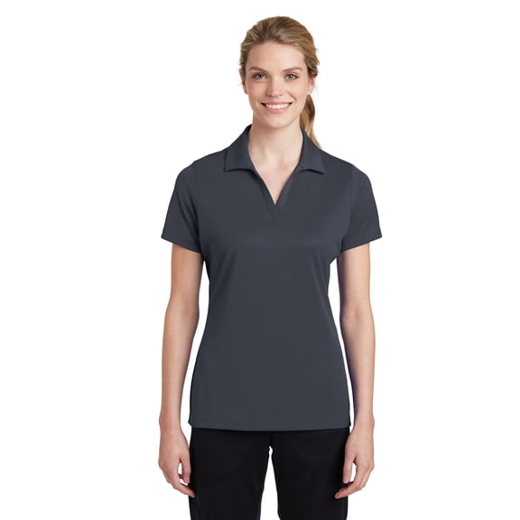 Sport-Tek Ladies Posicharge Racermesh Polo. Lst640 , LST640 , Graphite Grey , XX-Large