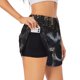 thumbnail image 1 of Balery Royal Skull With Golden Crown Pantalones cortos deportivos para mujer con forro y dos bolsillos, elásticos, para entrenamiento, gimnasio, yoga-XX-Large, 1 of 7