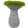 thumbnail image 2 of Northlight Small Faux Moss Mushroom Garden Statue - 6.25" - Gray, White and Green, 2 of 7