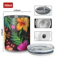thumbnail image 4 of 12oz Coffee Tumblers Pioneer Flower Stainless Steel Vacuum Insulated Travel Tumbler Coffee Cups Mug with Lid and Straw with Cleaning Brush for Cold & Hot Drinks, 4 of 5